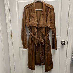 Brown Satin Duster